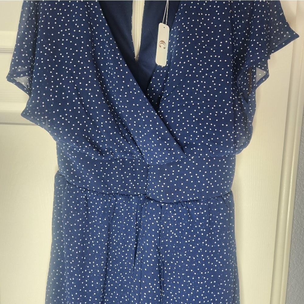 C Size L Polka Dots Wrap Shorts Elastic Waist Wom… - image 7